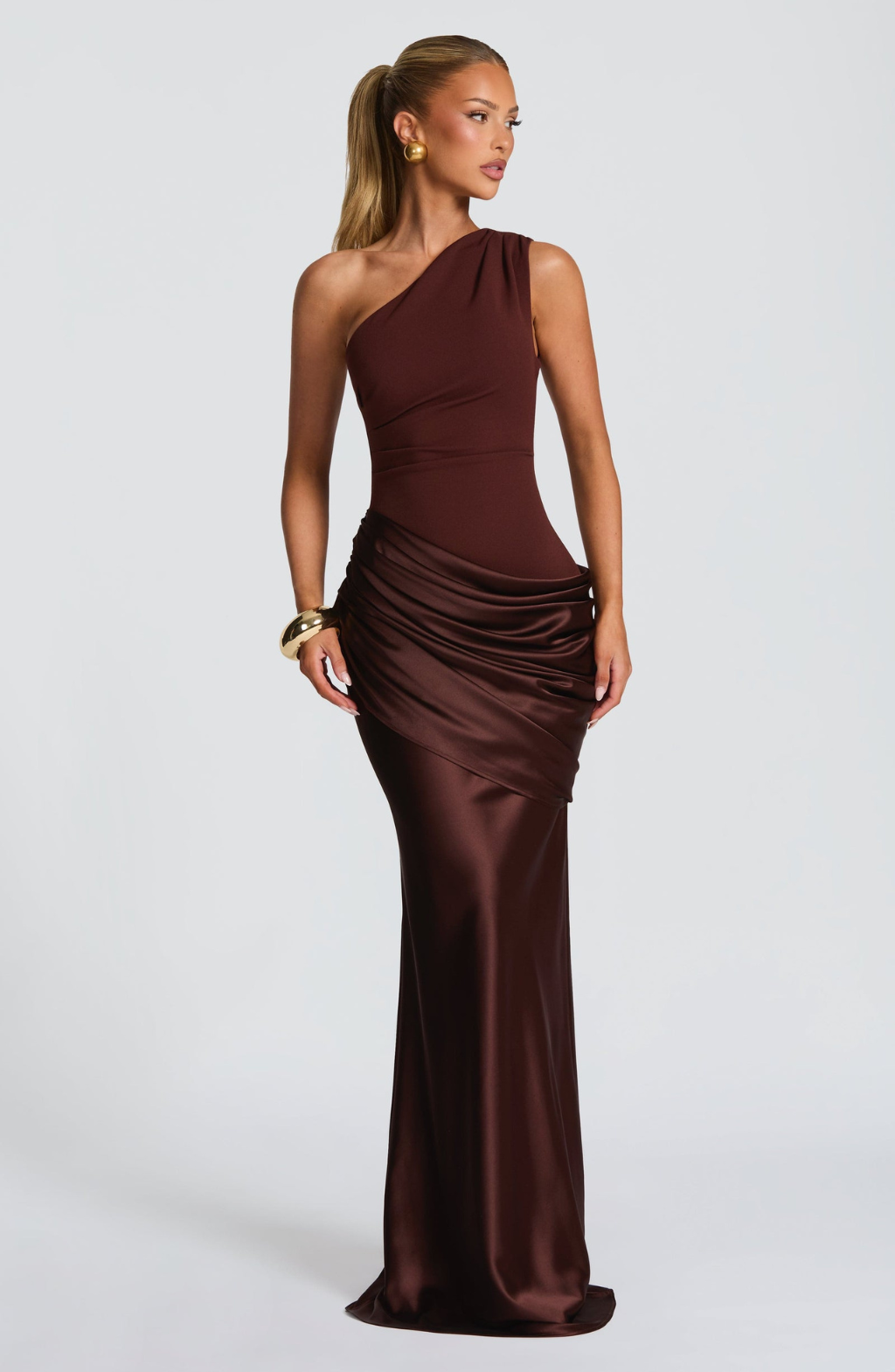 Seraphina · Maxi Dress One Shoulder Sculpt