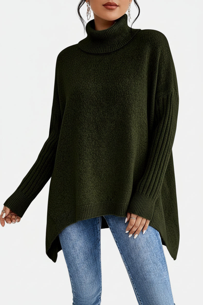 Camille · Jersey Largo Cuello Alto Cozy Chic