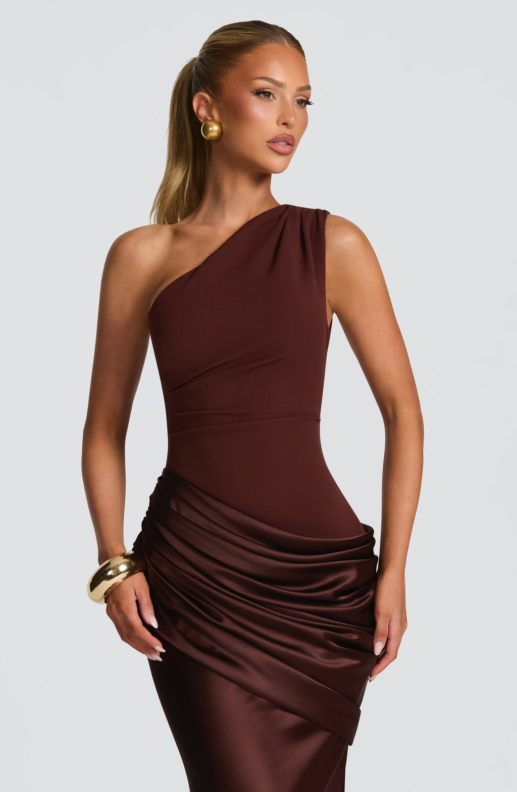 Seraphina · Maxi Dress One Shoulder Sculpt