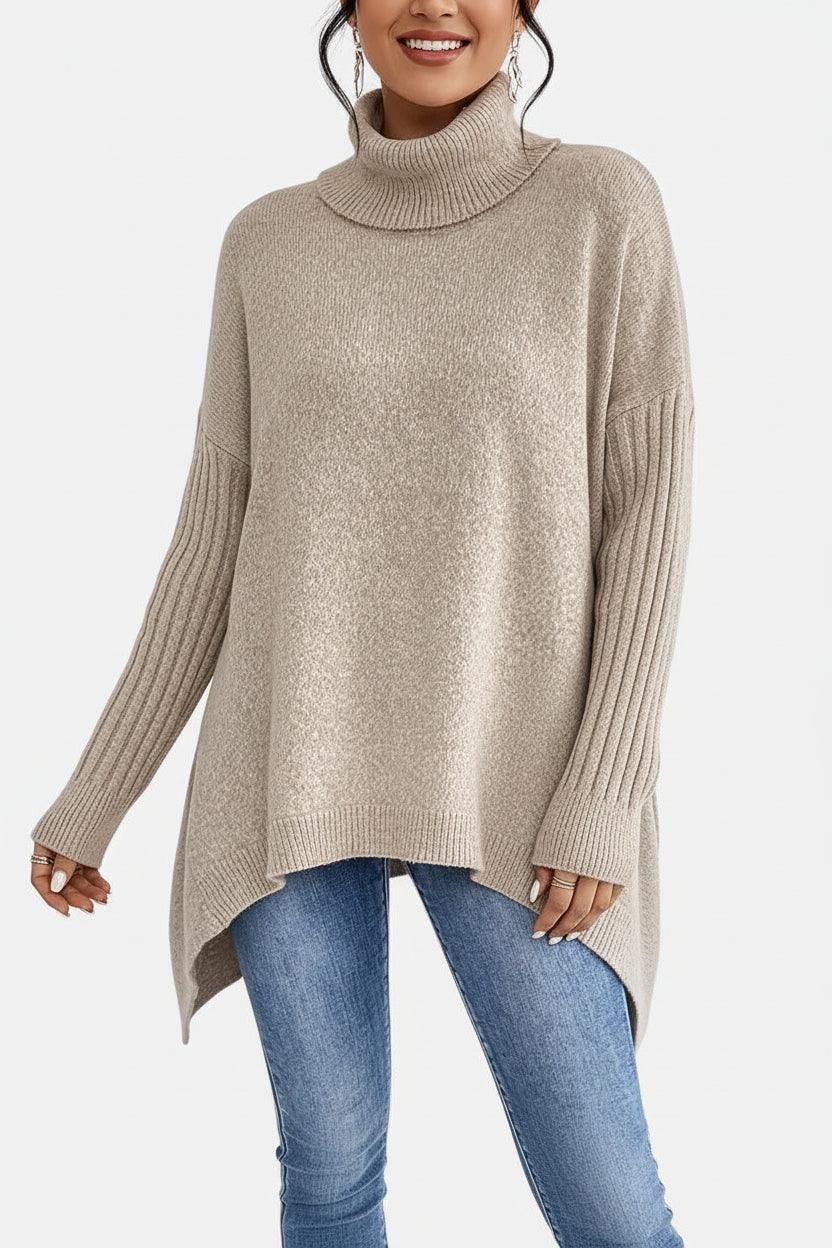 Camille · Jersey Largo Cuello Alto Cozy Chic