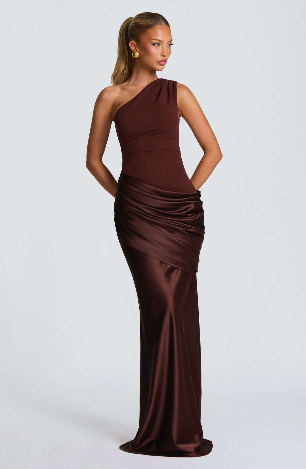 Seraphina · Maxi Dress One Shoulder Sculpt