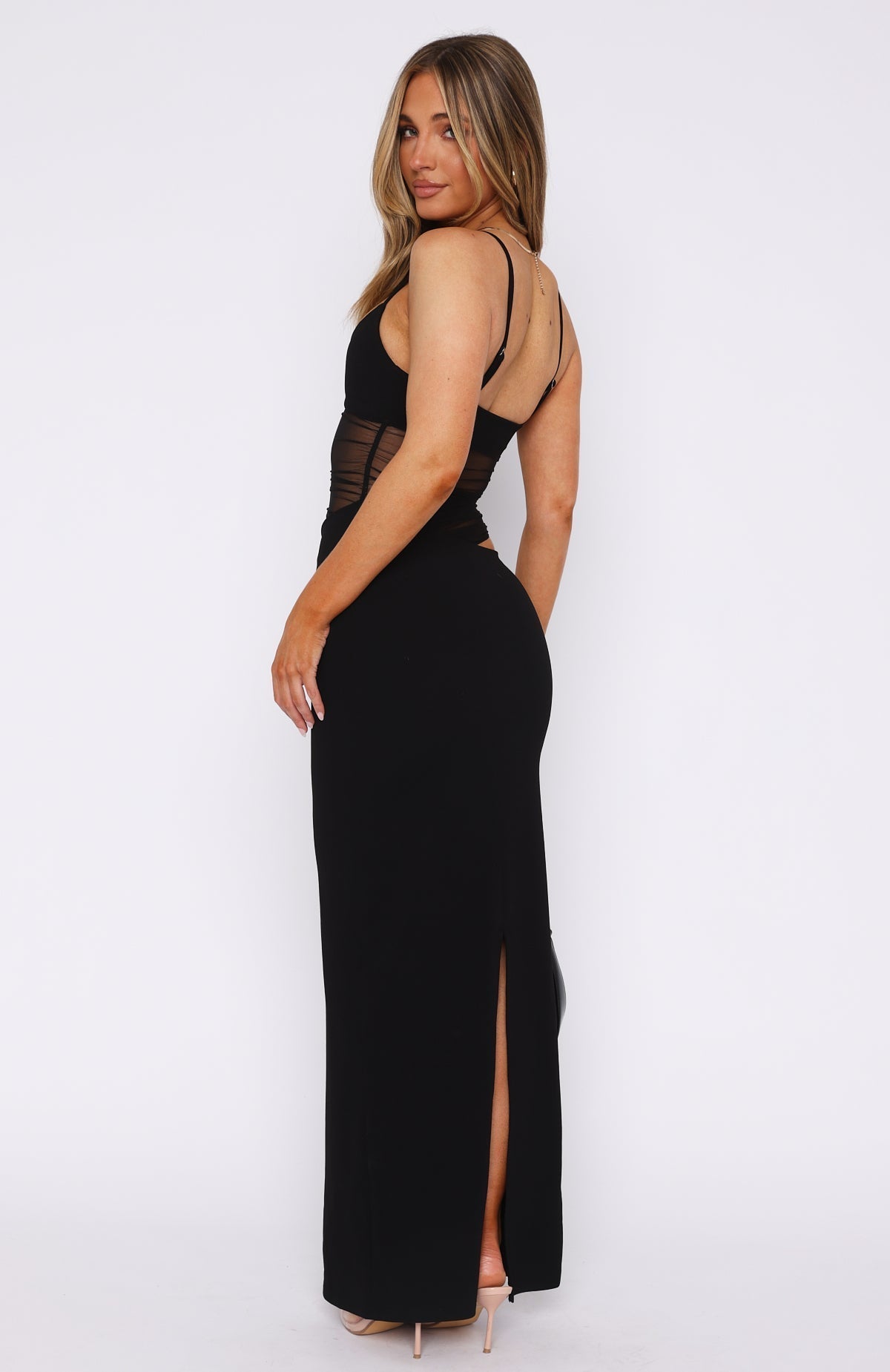 Aurea · Vestido Maxi Cut-Out Esculpido
