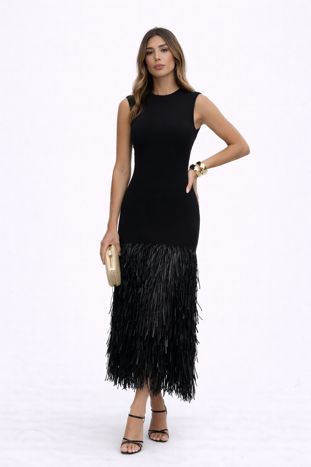 Ana | Vestido Largo De Flecos