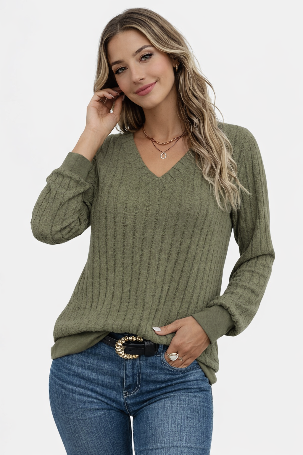 Valeria · Jersey V-Neck Timeless