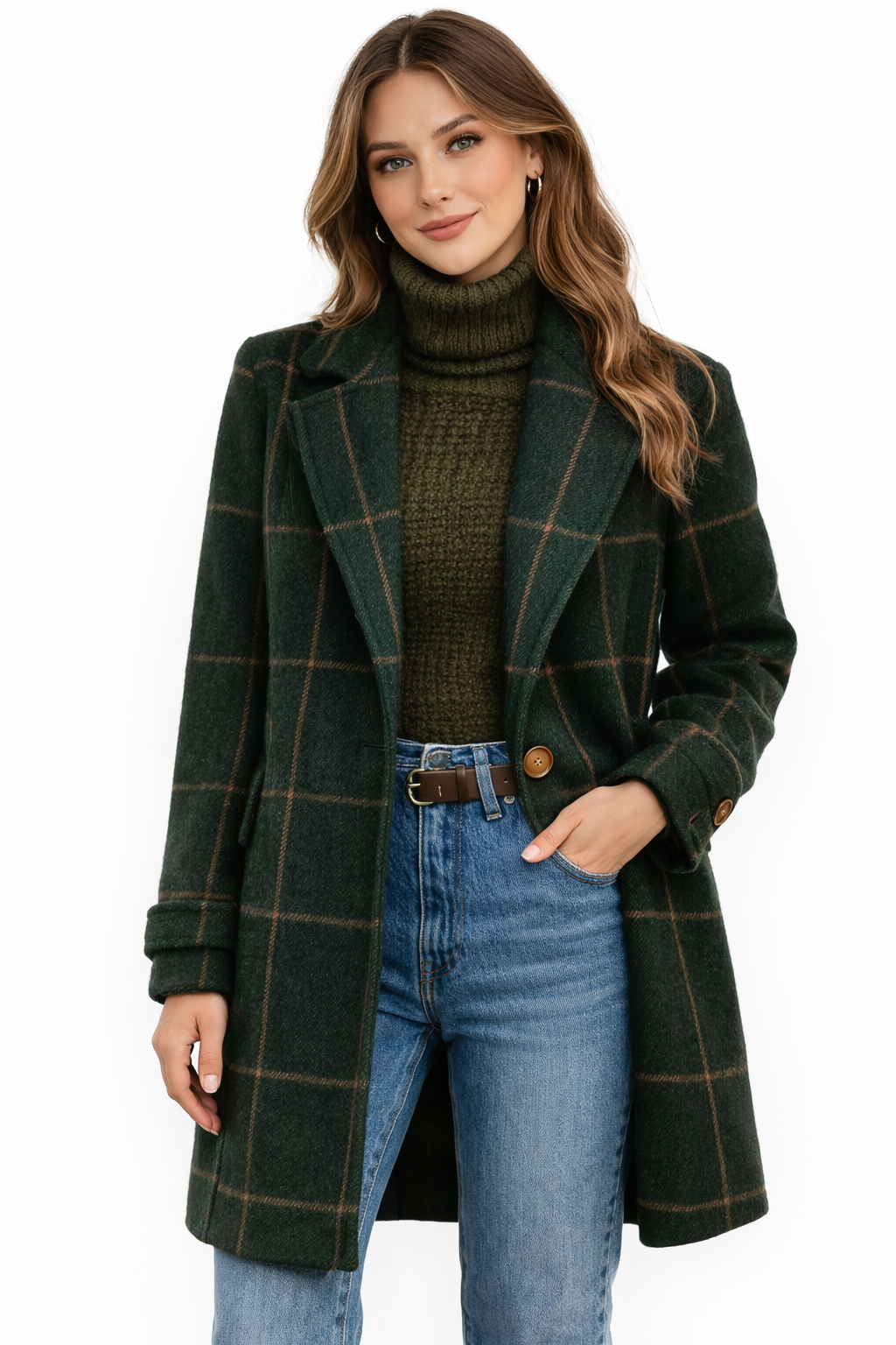 Abrigo Windsor – Lana Elegante con Cuadros Clásicos