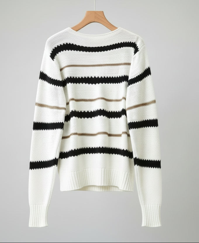 Camille · Jersey Rayas Corte Refinado