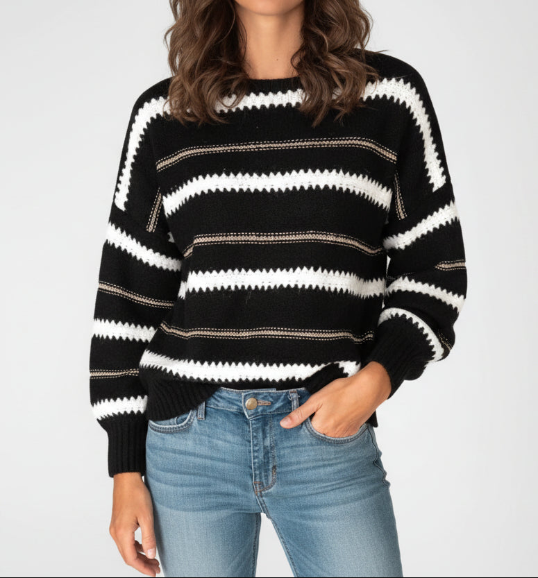 Camille · Jersey Rayas Corte Refinado