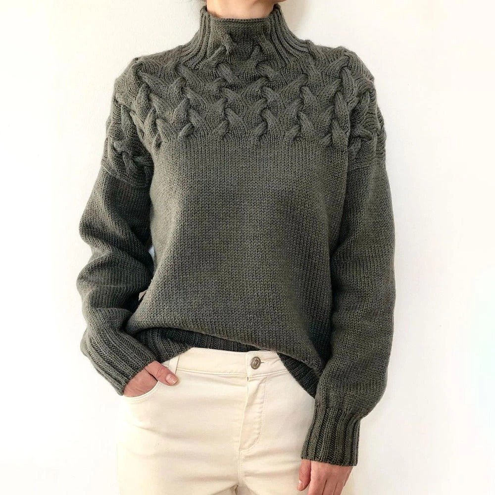 Annelind | Gemütlicher Rollkragen-Strickpullover
