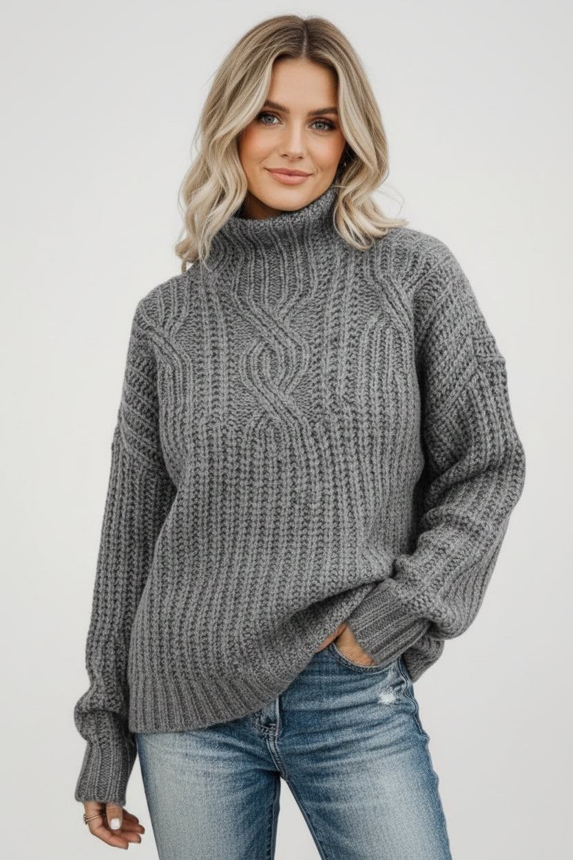 Alessia · Jersey Cuello Alto Elegancia Serena