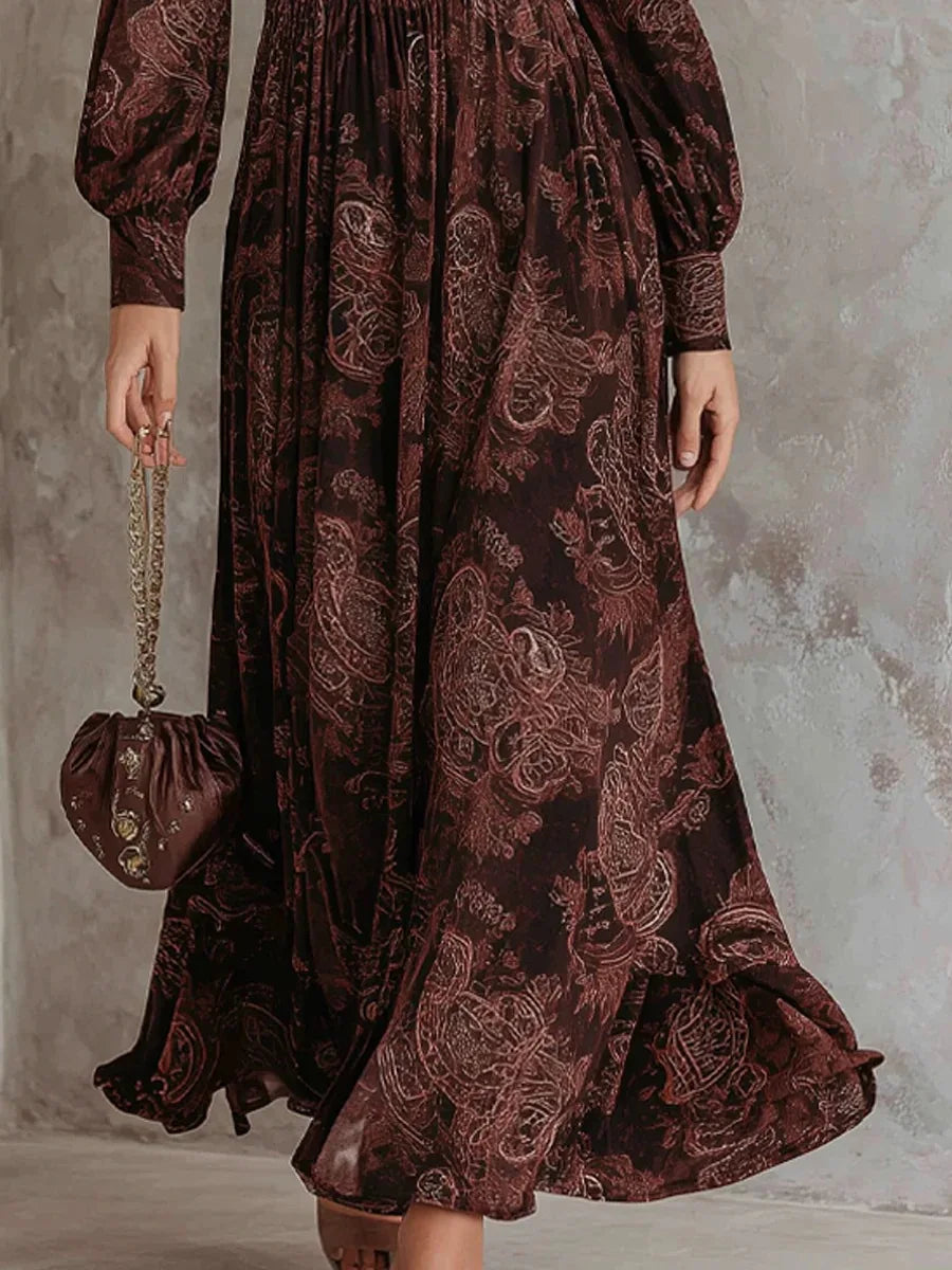 Leonora · Vestido Largo Paisley Heritage