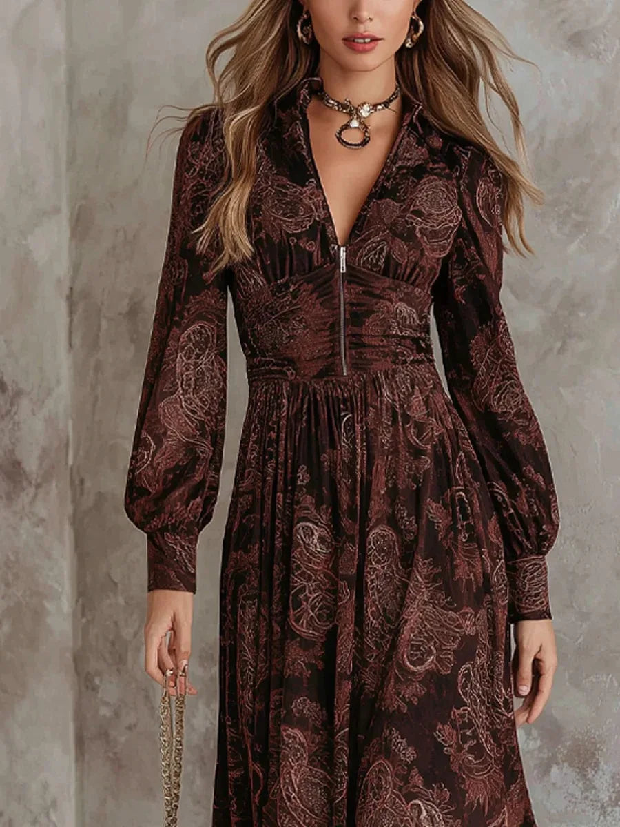 Leonora · Vestido Largo Paisley Heritage