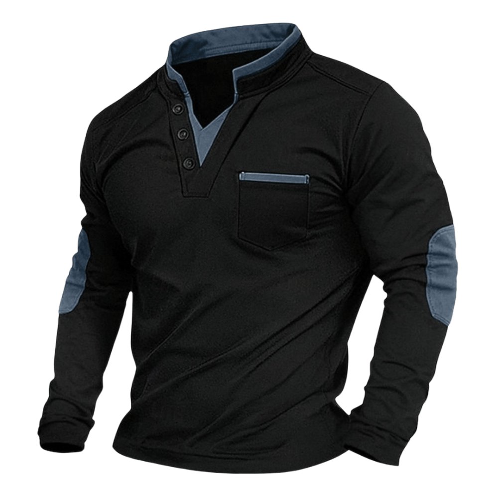 Sudadera Vektor – Cuello en V Elegante para Hombre