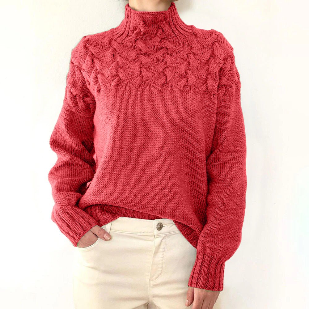 Annelind | Gemütlicher Rollkragen-Strickpullover