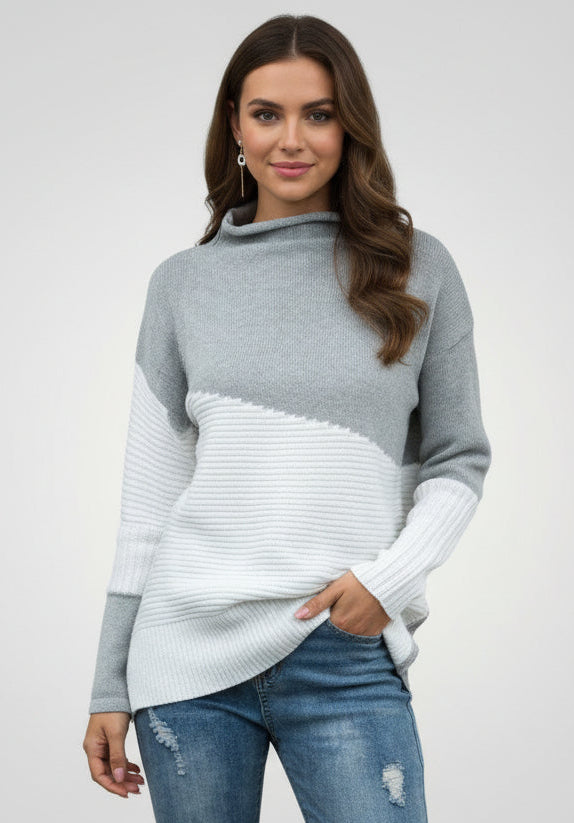 Noelle · Jersey Bicolor Elegancia Moderna