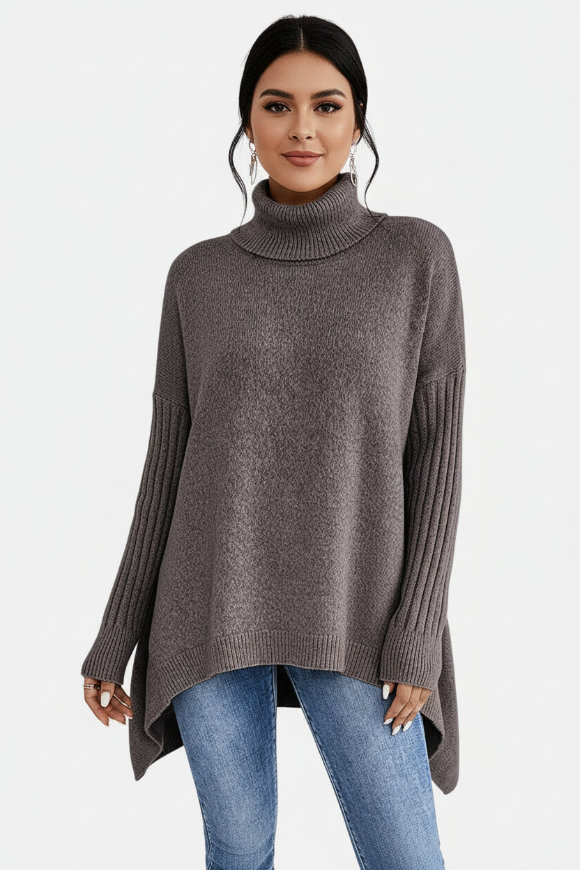 Camille · Jersey Largo Cuello Alto Cozy Chic