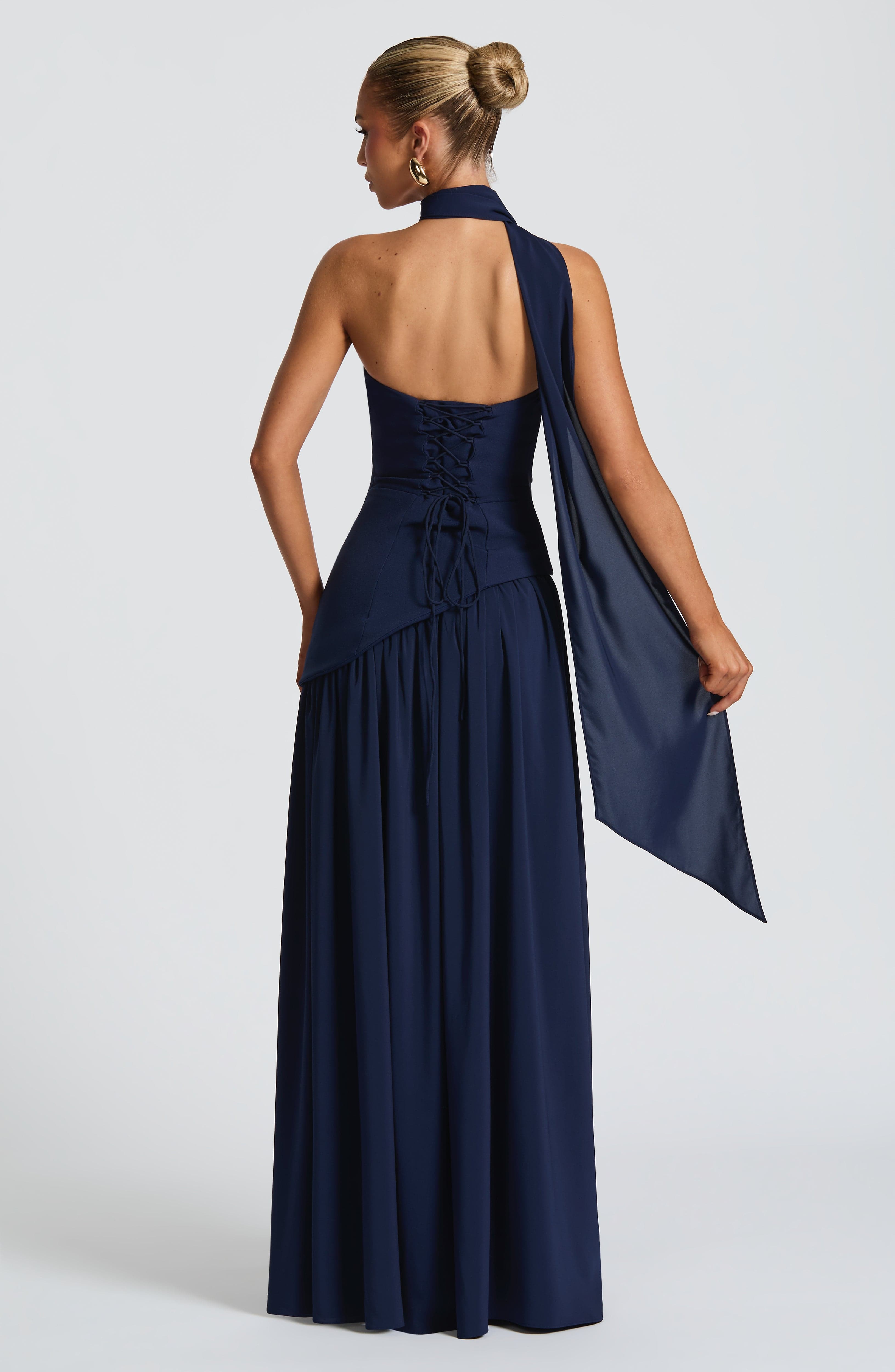 Alessia · Vestido Maxi Escote Strapless con Abertura