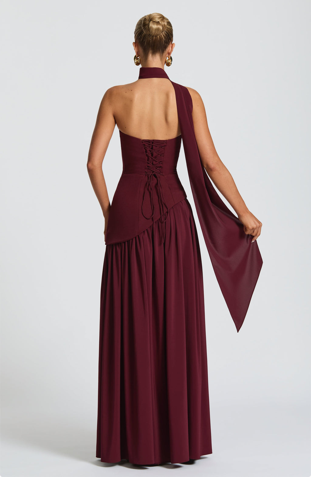 Alessia · Vestido Maxi Escote Strapless con Abertura