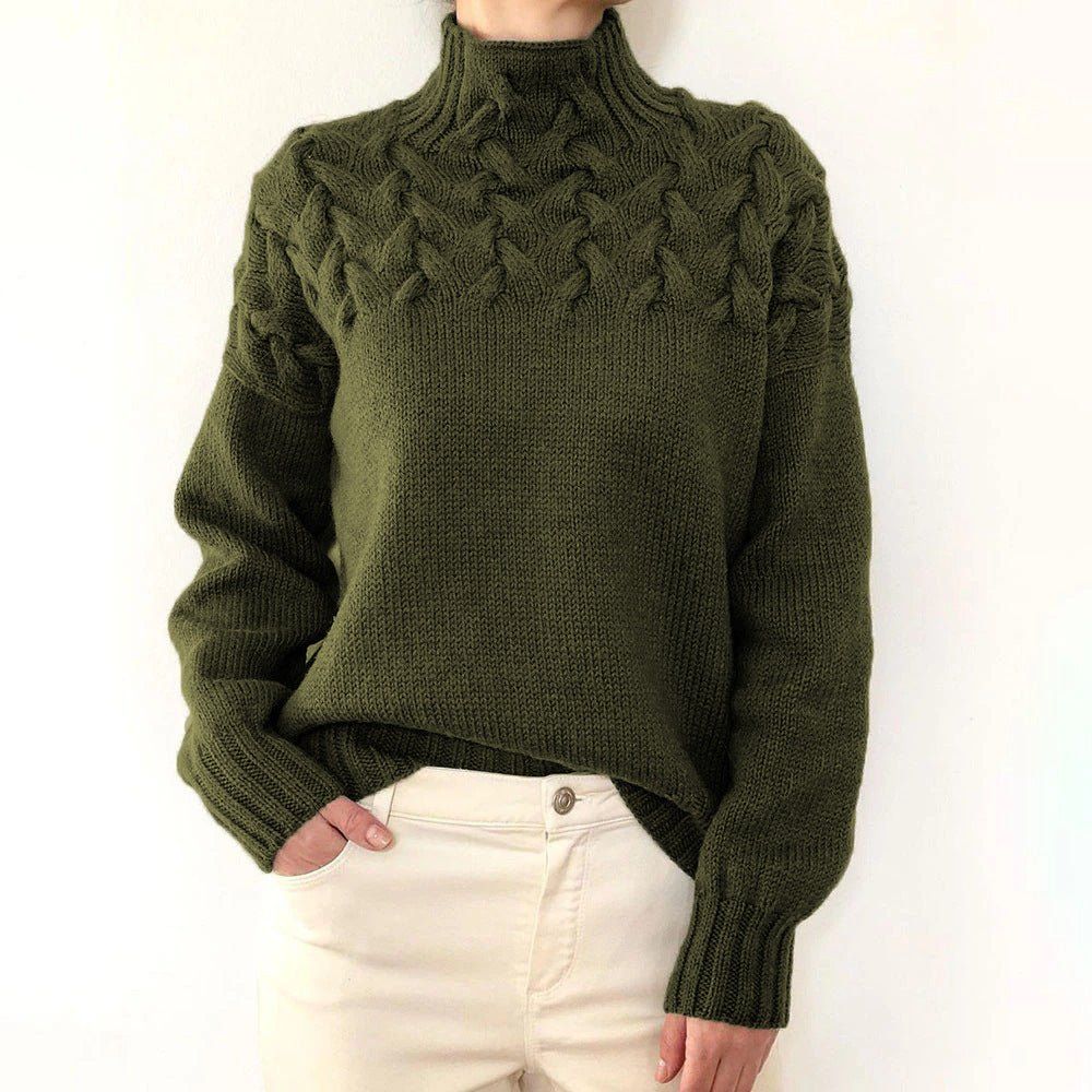 Annelind | Gemütlicher Rollkragen-Strickpullover