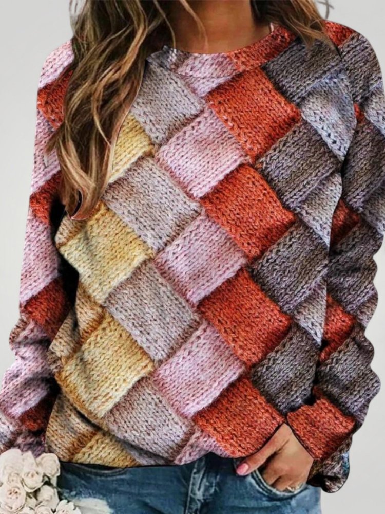 Henrietta | Farbenfroher Pullover mit Stil und Komfort