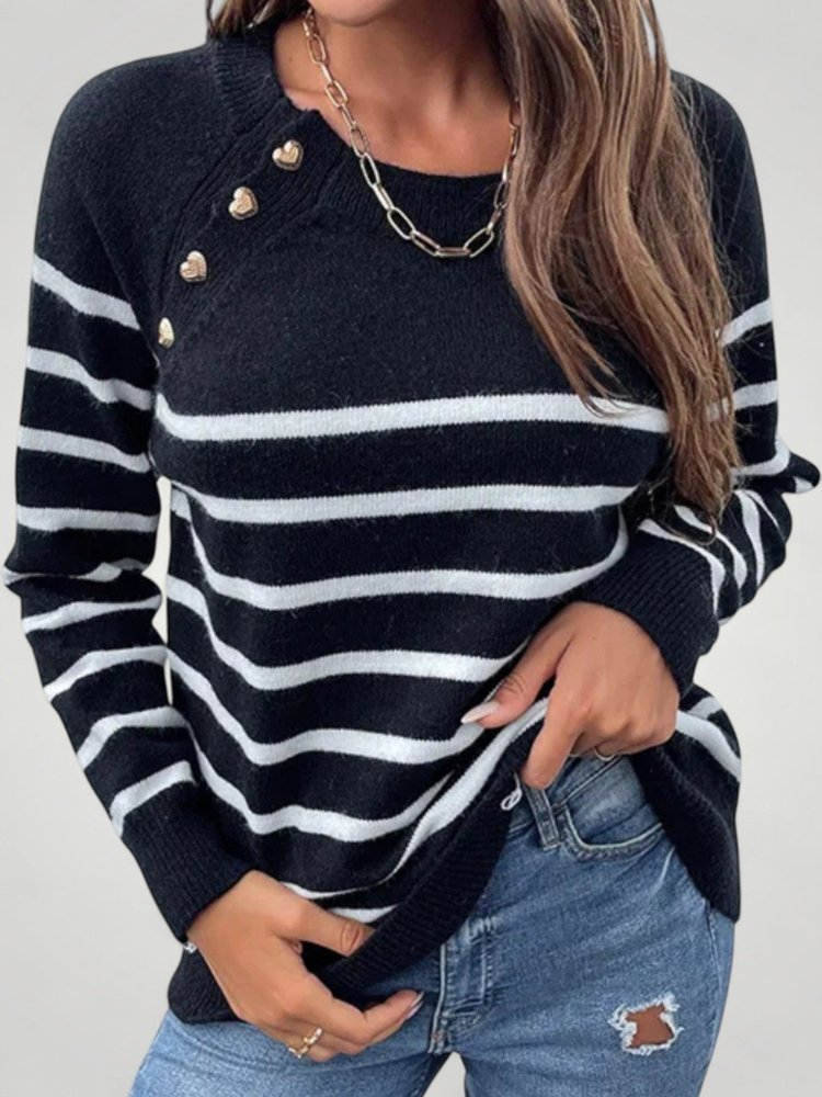Karoline | Gestreifter Pullover für Eleganz und Komfort