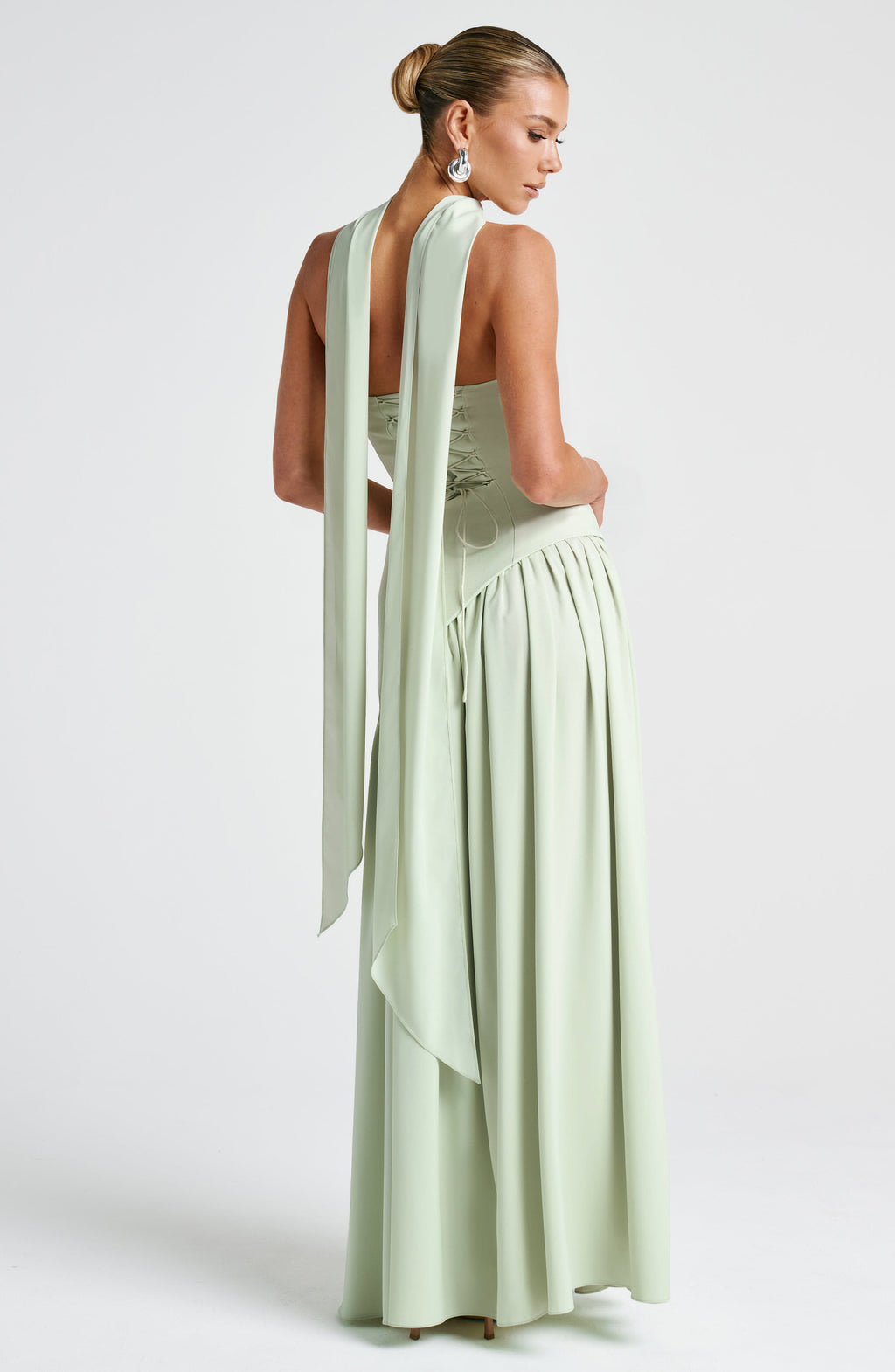 Alessia · Vestido Maxi Escote Strapless con Abertura