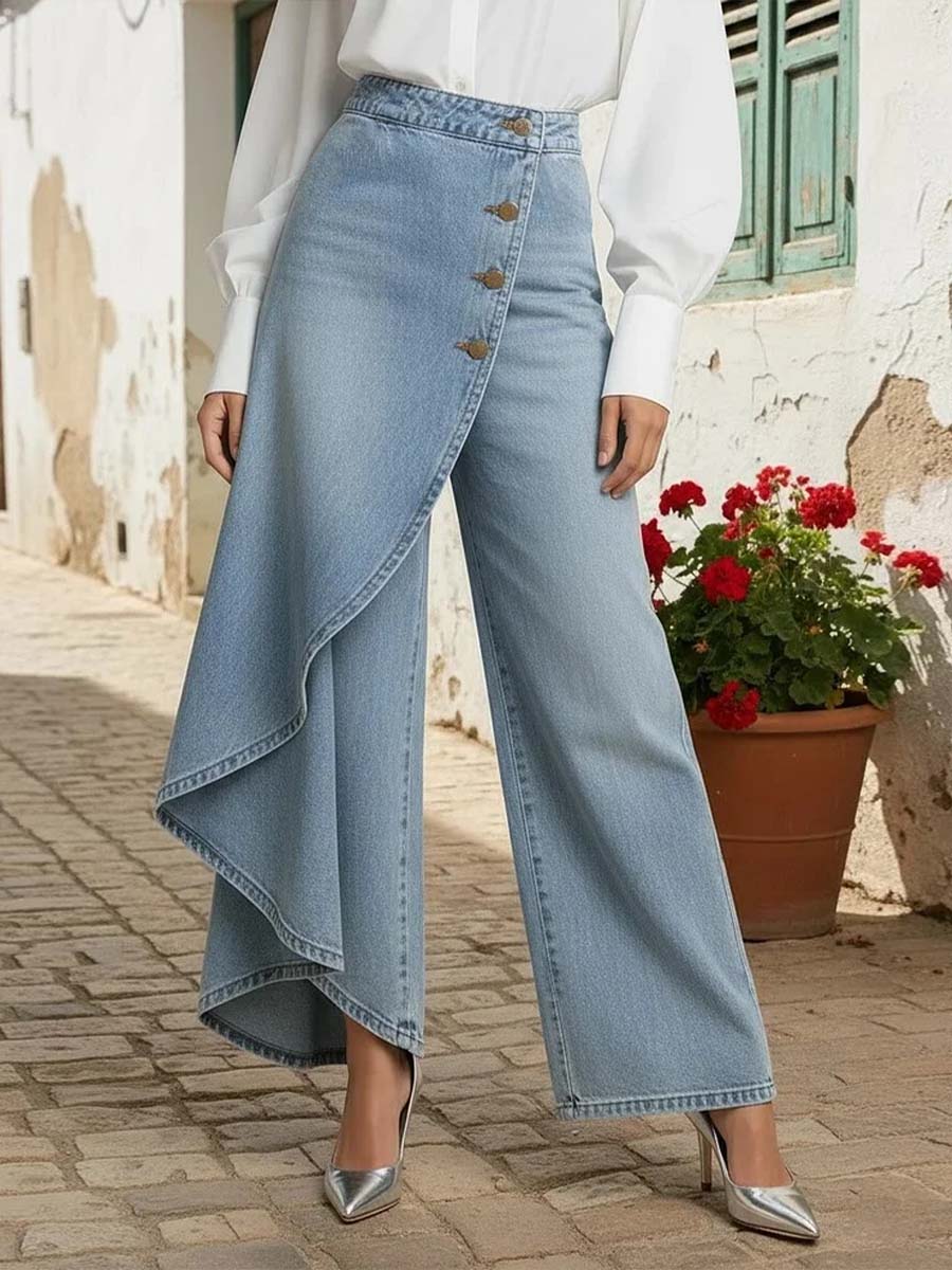 Jeans Virex – Denim Largo de Confort Diario