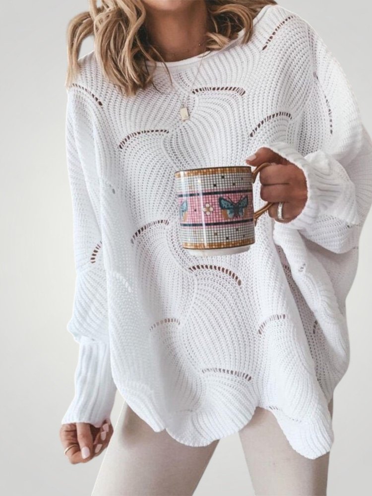 Josepha | Oversized Strickpullover mit U-Boot-Ausschnitt