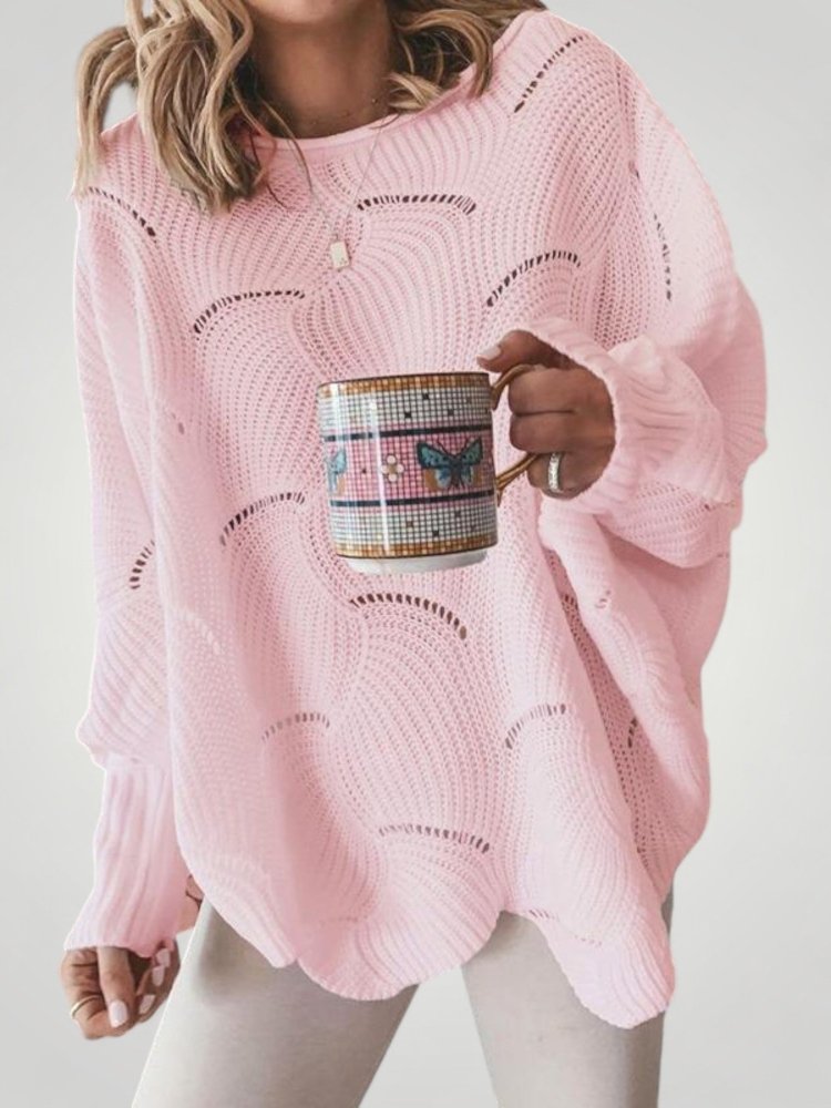 Josepha | Oversized Strickpullover mit U-Boot-Ausschnitt