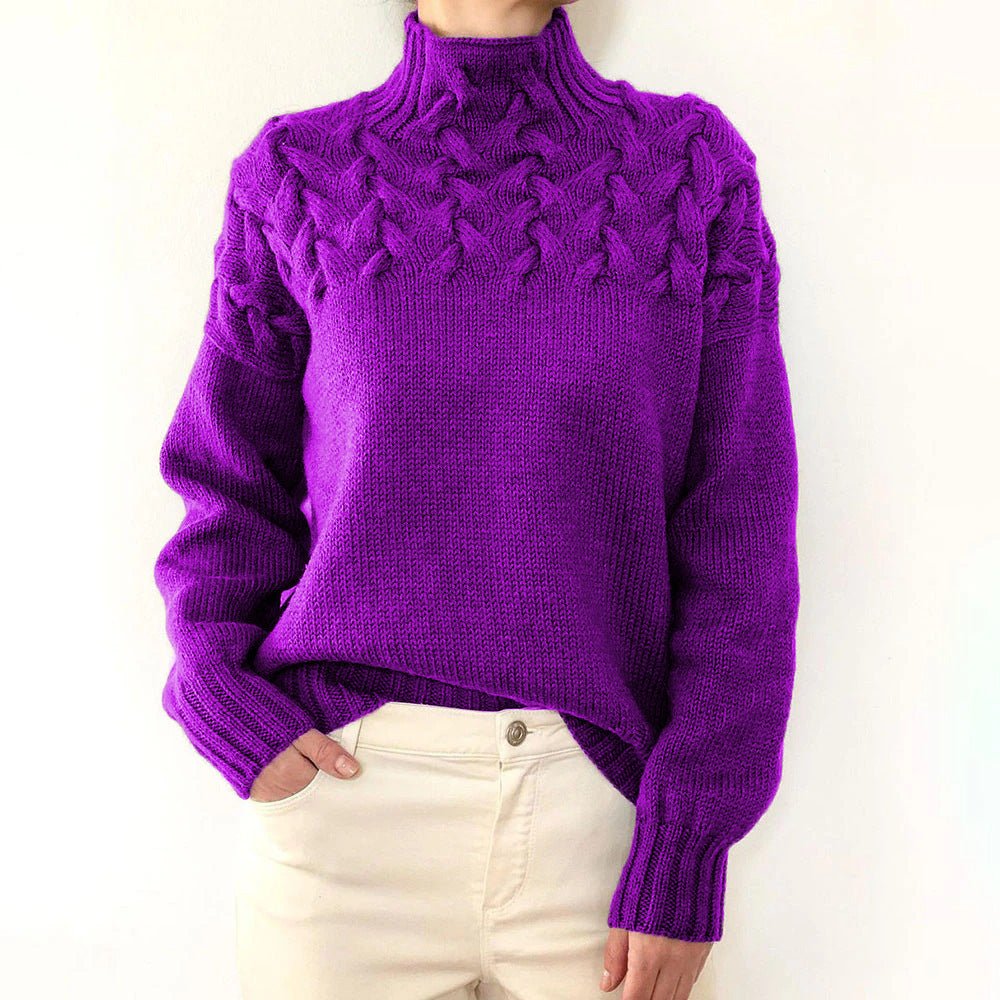 Annelind | Gemütlicher Rollkragen-Strickpullover