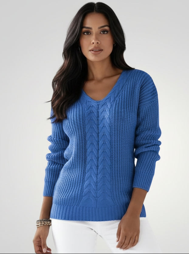 Amara · Jersey Escote V Elegancia Clásica