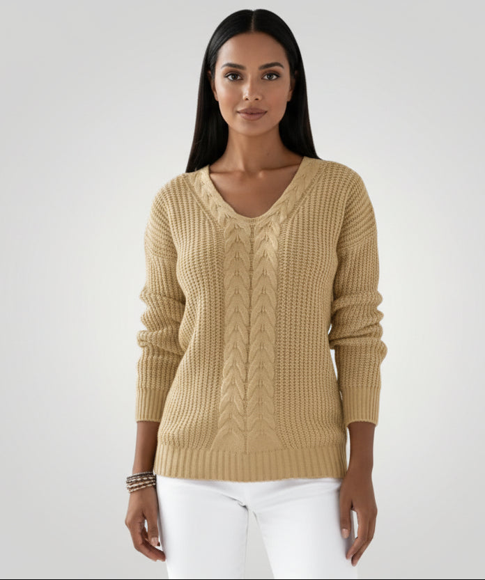 Amara · Jersey Escote V Elegancia Clásica