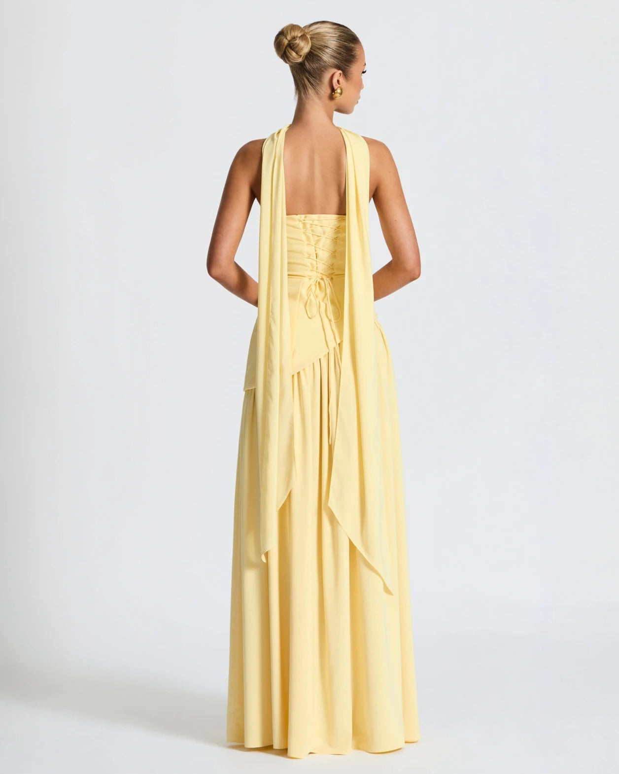 Alessia · Vestido Maxi Escote Strapless con Abertura